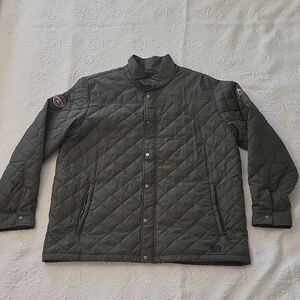 Roots Men's Quilted Puffer Jacket - Dark Green